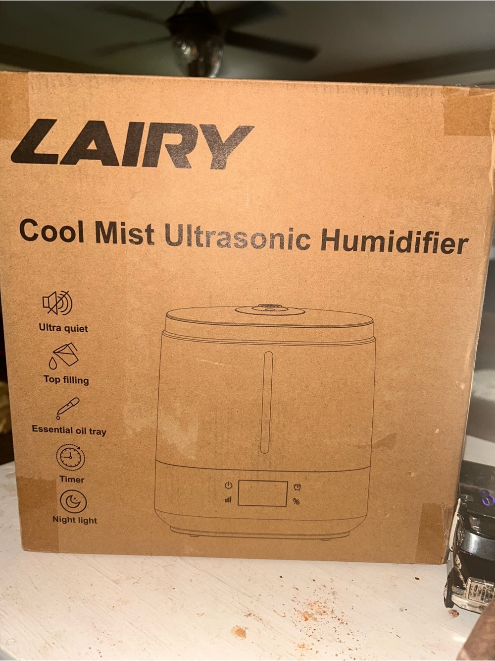 Cool Mist Ultrasonic Humidifier - White